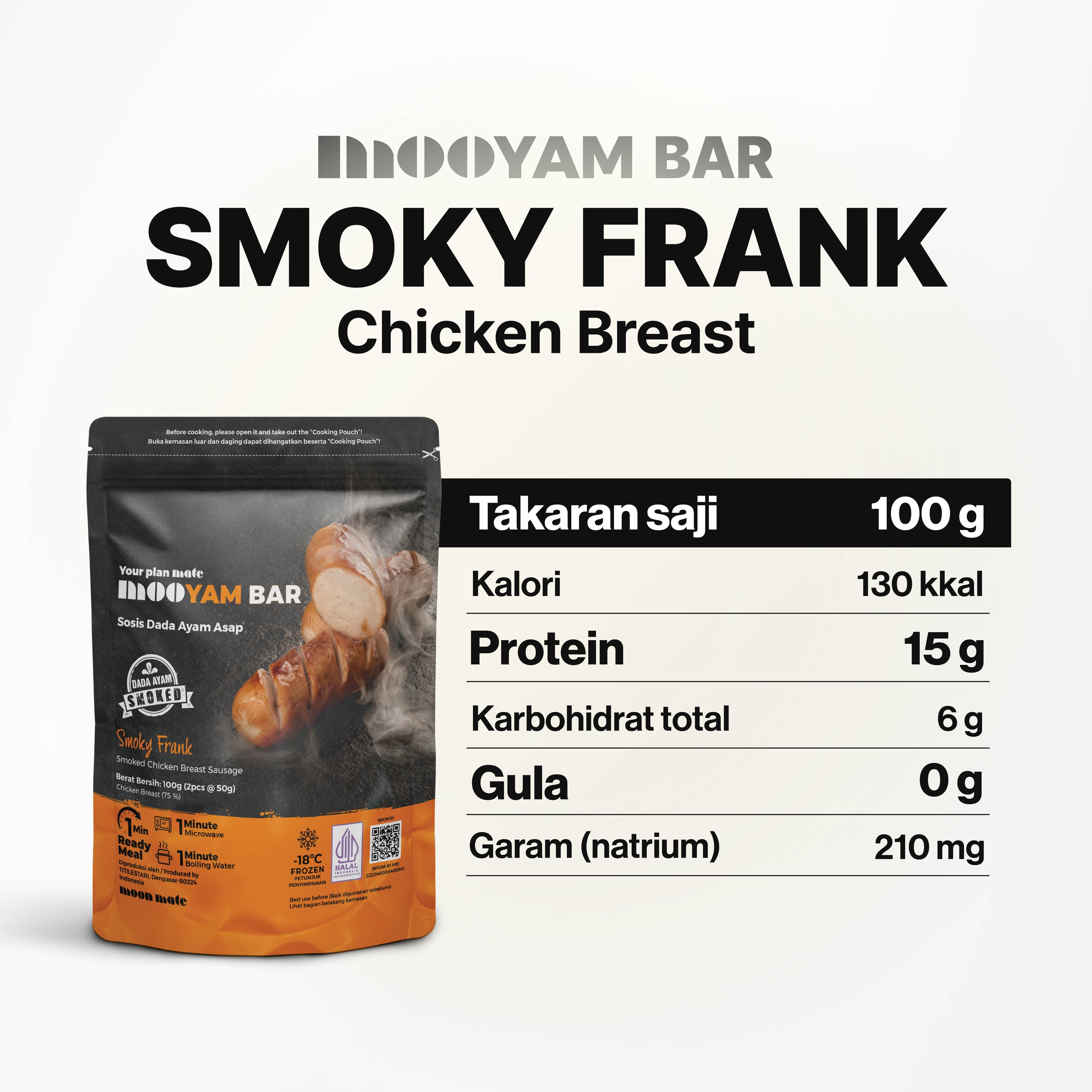 Sausage Smoky Frank Dada Ayam Ready to Eat