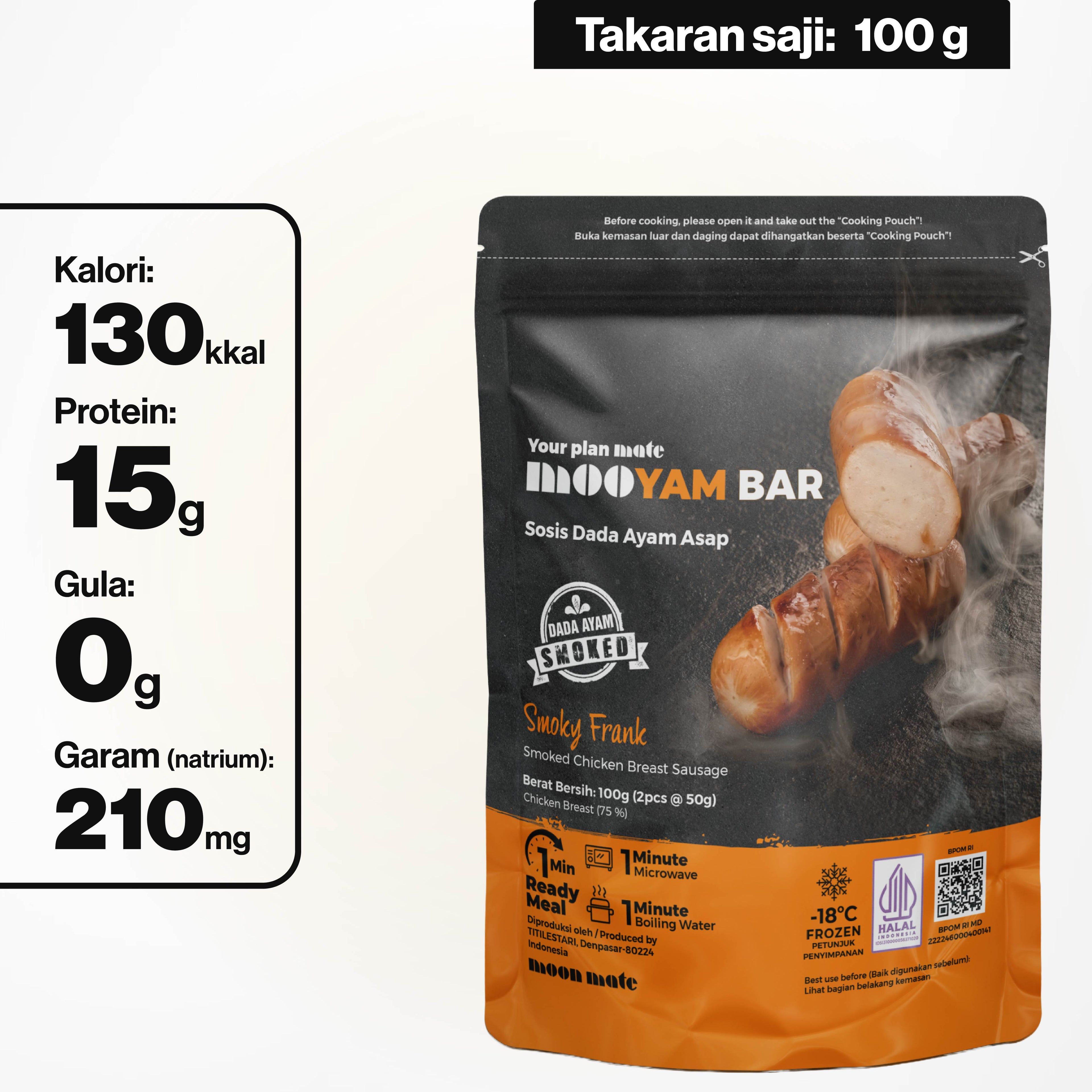 Sausage Smoky Frank Dada Ayam Ready to Eat