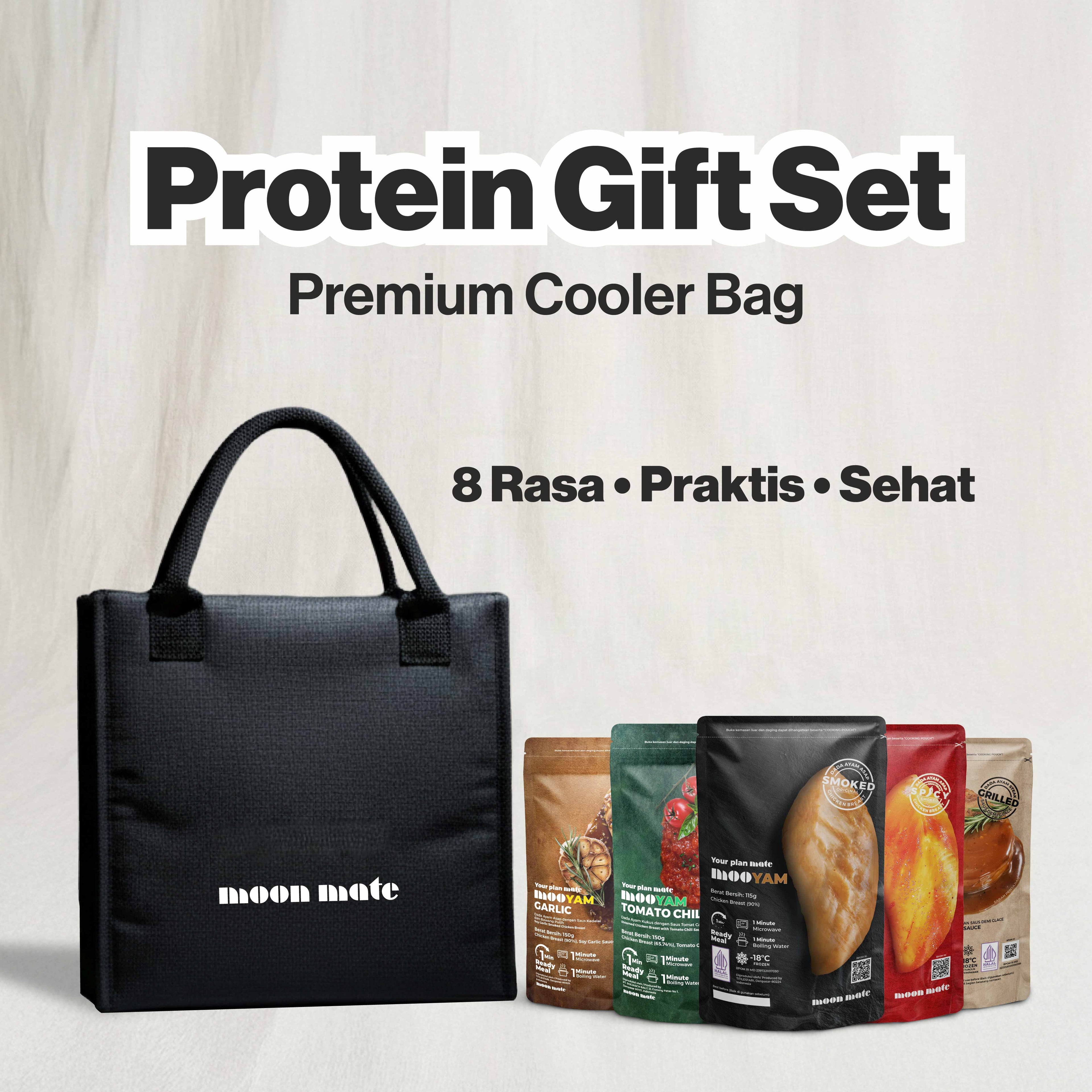 Moon Mate Wellness Hampers - MOOYAM Dada Ayam Ready to Eat - Free Cooler Bag